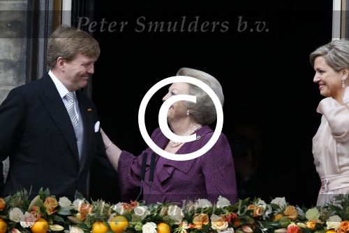 Amsterdam, 30 april 2013
Inhuldiging Koning Willem Alexander en Koningin Maxima
Samen met Prinses Beatrix
Foto Peter Smulders BV