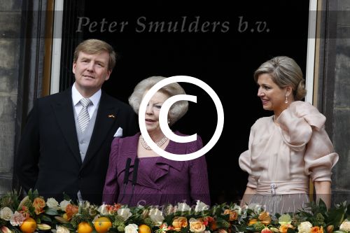 Amsterdam, 30 april 2013
Inhuldiging Koning Willem Alexander en Koningin Maxima
samen met Prinses Beatrix
Foto Peter Smulders BV