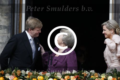 Amsterdam, 30 april 2013
Inhuldiging Koning Willem Alexander en Koningin Maxima
samen met Prinses Beatrix
Foto Peter Smulders BV