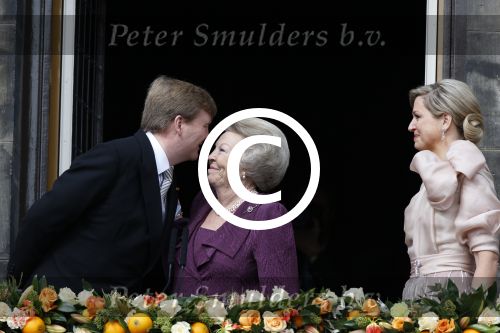 Amsterdam, 30 april 2013
Inhuldiging Koning Willem Alexander en Koningin Maxima
samen met Prinses Beatrix
Foto Peter Smulders BV
