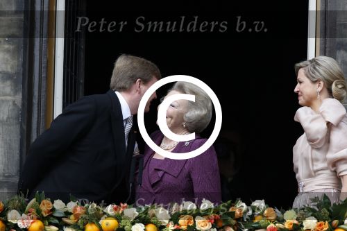Amsterdam, 30 april 2013
Inhuldiging Koning Willem Alexander en Koningin Maxima
samen met Prinses Beatrix
Foto Peter Smulders BV