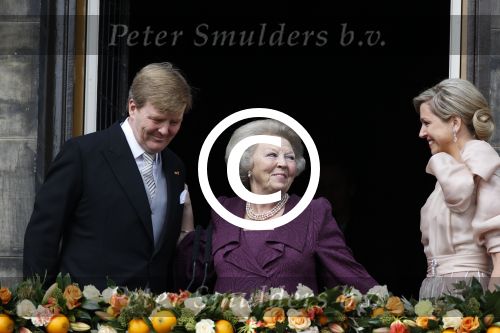 Amsterdam, 30 april 2013
Inhuldiging Koning Willem Alexander en Koningin Maxima
samen met Prinses Beatrix
Foto Peter Smulders BV