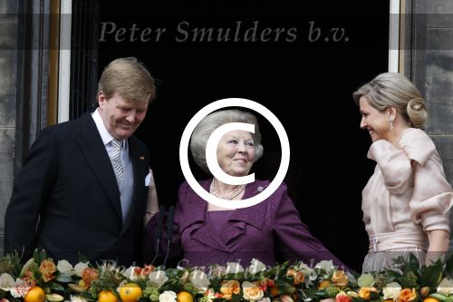 Amsterdam, 30 april 2013
Inhuldiging Koning Willem Alexander en Koningin Maxima
samen met Prinses Beatrix
Foto Peter Smulders BV