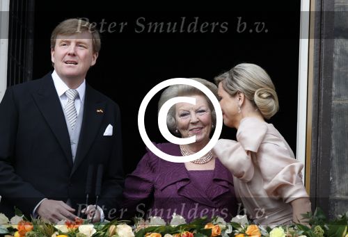 Amsterdam, 30 april 2013
Inhuldiging Koning Willem Alexander en Koningin Maxima
samen met Prinses Beatrix
Foto Peter Smulders BV