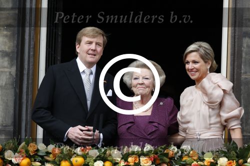 Amsterdam, 30 april 2013
Inhuldiging Koning Willem Alexander en Koningin Maxima
samen met Prinses Beatrix
Foto Peter Smulders BV