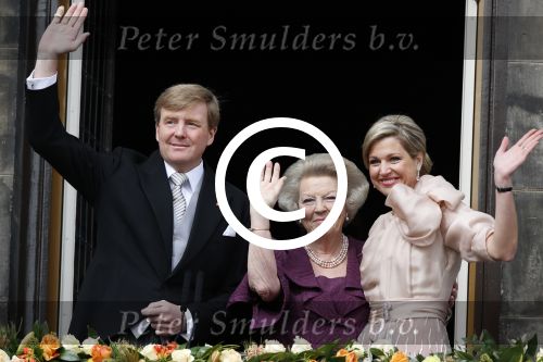 Amsterdam, 30 april 2013
Inhuldiging Koning Willem Alexander en Koningin Maxima
samen met Prinses Beatrix
Foto Peter Smulders BV