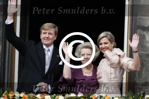 Amsterdam, 30 april 2013
Inhuldiging Koning Willem Alexander en Koningin Maxima
samen met Prinses Beatrix
Foto Peter Smulders BV