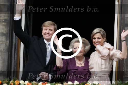 Amsterdam, 30 april 2013
Inhuldiging Koning Willem Alexander en Koningin Maxima
samen met Prinses Beatrix
Foto Peter Smulders BV