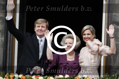 Amsterdam, 30 april 2013
Inhuldiging Koning Willem Alexander en Koningin Maxima
samen met Prinses Beatrix
Foto Peter Smulders BV