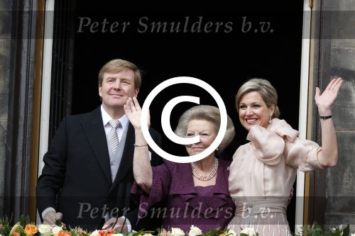Amsterdam, 30 april 2013
Inhuldiging Koning Willem Alexander en Koningin Maxima
samen met Prinses Beatrix
Foto Peter Smulders BV