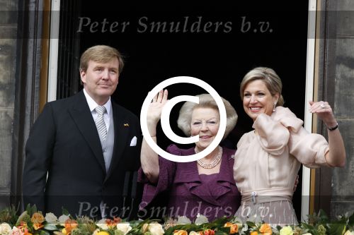 Amsterdam, 30 april 2013
Inhuldiging Koning Willem Alexander en Koningin Maxima
samen met Prinses Beatrix
Foto Peter Smulders BV