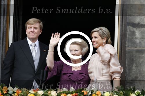 Amsterdam, 30 april 2013
Inhuldiging Koning Willem Alexander en Koningin Maxima
samen met Prinses Beatrix
Foto Peter Smulders BV