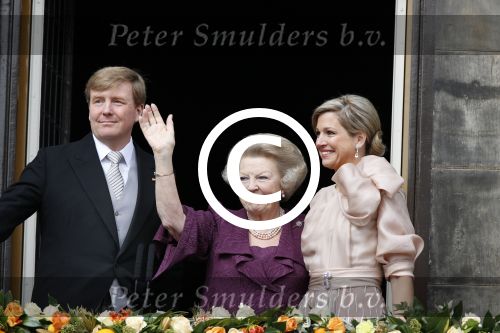 Amsterdam, 30 april 2013
Inhuldiging Koning Willem Alexander en Koningin Maxima
samen met Prinses Beatrix
Foto Peter Smulders BV