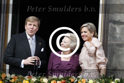 Amsterdam, 30 april 2013
Inhuldiging Koning Willem Alexander en Koningin Maxima
samen met Prinses Beatrix
Foto Peter Smulders BV