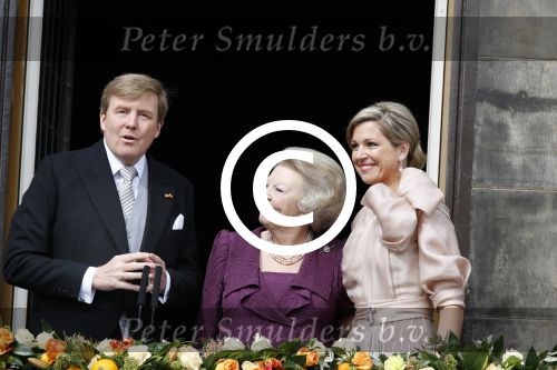 Amsterdam, 30 april 2013
Inhuldiging Koning Willem Alexander en Koningin Maxima
samen met Prinses Beatrix
Foto Peter Smulders BV