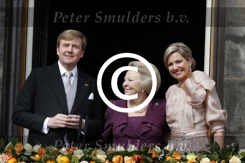 Amsterdam, 30 april 2013
Inhuldiging Koning Willem Alexander en Koningin Maxima
samen met Prinses Beatrix
Foto Peter Smulders BV
