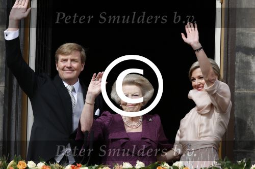 Amsterdam, 30 april 2013
Inhuldiging Koning Willem Alexander en Koningin Maxima
samen met Prinses Beatrix
Foto Peter Smulders BV