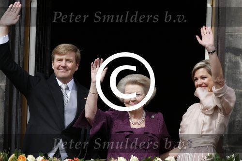 Amsterdam, 30 april 2013
Inhuldiging Koning Willem Alexander en Koningin Maxima
samen met Prinses Beatrix
Foto Peter Smulders BV
