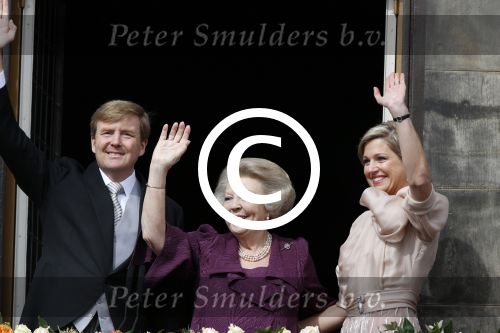 Amsterdam, 30 april 2013
Inhuldiging Koning Willem Alexander en Koningin Maxima
samen met Prinses Beatrix
Foto Peter Smulders BV