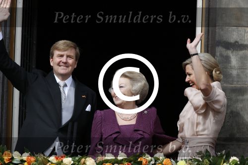 Amsterdam, 30 april 2013
Inhuldiging Koning Willem Alexander en Koningin Maxima
samen met Prinses Beatrix
Foto Peter Smulders BV