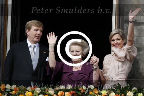 Amsterdam, 30 april 2013
Inhuldiging Koning Willem Alexander en Koningin Maxima
samen met Prinses Beatrix
Foto Peter Smulders BV