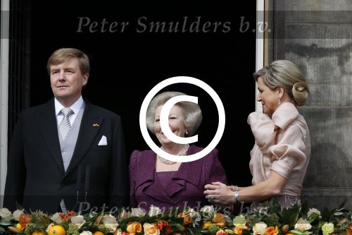 Amsterdam, 30 april 2013
Inhuldiging Koning Willem Alexander en Koningin Maxima
samen met Prinses Beatrix
Foto Peter Smulders BV