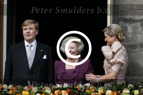 Amsterdam, 30 april 2013
Inhuldiging Koning Willem Alexander en Koningin Maxima
samen met Prinses Beatrix
Foto Peter Smulders BV