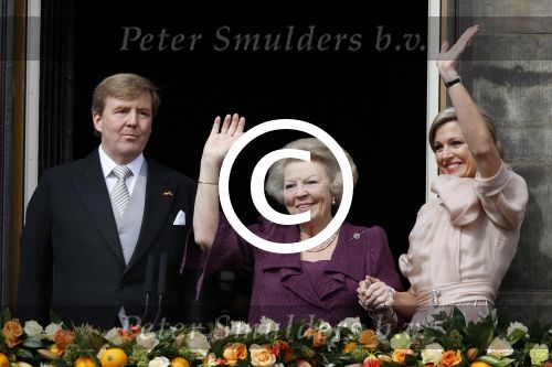 Amsterdam, 30 april 2013
Inhuldiging Koning Willem Alexander en Koningin Maxima
samen met Prinses Beatrix
Foto Peter Smulders BV