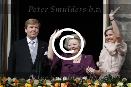Amsterdam, 30 april 2013
Inhuldiging Koning Willem Alexander en Koningin Maxima
samen met Prinses Beatrix
Foto Peter Smulders BV