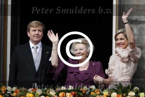 Amsterdam, 30 april 2013
Inhuldiging Koning Willem Alexander en Koningin Maxima
samen met Prinses Beatrix
Foto Peter Smulders BV