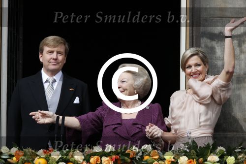 Amsterdam, 30 april 2013
Inhuldiging Koning Willem Alexander en Koningin Maxima
samen met Prinses Beatrix
Foto Peter Smulders BV