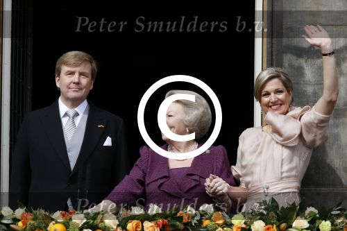 Amsterdam, 30 april 2013
Inhuldiging Koning Willem Alexander en Koningin Maxima
samen met Prinses Beatrix
Foto Peter Smulders BV