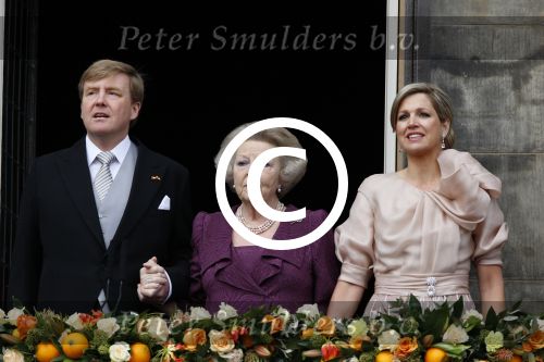 Amsterdam, 30 april 2013
Inhuldiging Koning Willem Alexander en Koningin Maxima
samen met Prinses Beatrix
Foto Peter Smulders BV