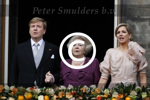 Amsterdam, 30 april 2013
Inhuldiging Koning Willem Alexander en Koningin Maxima
samen met Prinses Beatrix
Foto Peter Smulders BV