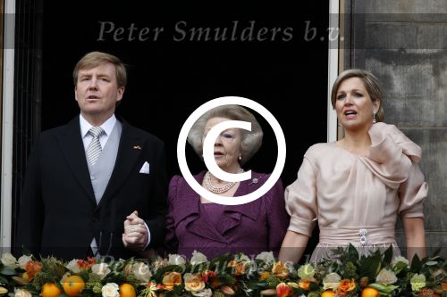 Amsterdam, 30 april 2013
Inhuldiging Koning Willem Alexander en Koningin Maxima
samen met Prinses Beatrix
Foto Peter Smulders BV