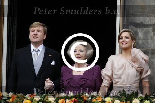 Amsterdam, 30 april 2013
Inhuldiging Koning Willem Alexander en Koningin Maxima
samen met Prinses Beatrix
Foto Peter Smulders BV