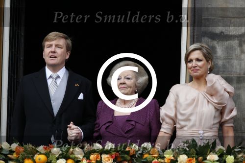 Amsterdam, 30 april 2013
Inhuldiging Koning Willem Alexander en Koningin Maxima
samen met Prinses Beatrix
Foto Peter Smulders BV