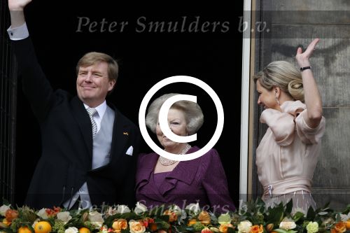 Amsterdam, 30 april 2013
Inhuldiging Koning Willem Alexander en Koningin Maxima
samen met Prinses Beatrix
Foto Peter Smulders BV