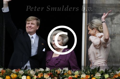 Amsterdam, 30 april 2013
Inhuldiging Koning Willem Alexander en Koningin Maxima
samen met Prinses Beatrix
Foto Peter Smulders BV