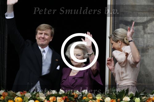 Amsterdam, 30 april 2013
Inhuldiging Koning Willem Alexander en Koningin Maxima
samen met Prinses Beatrix
Foto Peter Smulders BV