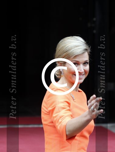 Amsterdam 16 mei 2013
Koningin Maxima en Koning Willem Alexander bij uitreiking appeltjes van Oranje op het paleijs op de dam
Peter Smulders bv