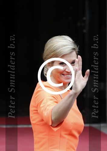 Amsterdam 16 mei 2013
Koningin Maxima en Koning Willem Alexander bij uitreiking appeltjes van Oranje op het paleijs op de dam
Peter Smulders bv
