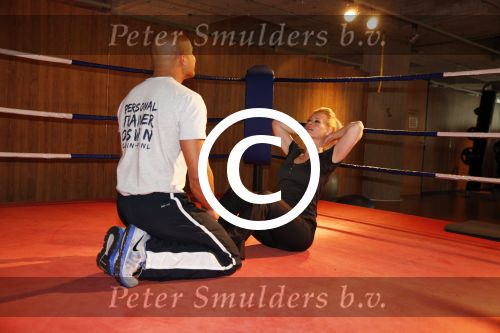 Amsterdam 17 mei 2013
Monique Sluyter traint met personal trainer Oswin Beingsick.
Peter Smulders bv