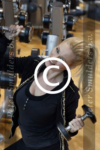 Amsterdam 17 mei 2013
Monique Sluyter traint met personal trainer Oswin Beingsick.
Peter Smulders bv