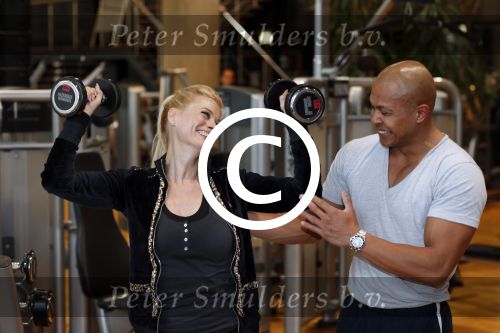 Amsterdam 17 mei 2013
Monique Sluyter traint met personal trainer Oswin Beingsick.
Peter Smulders bv