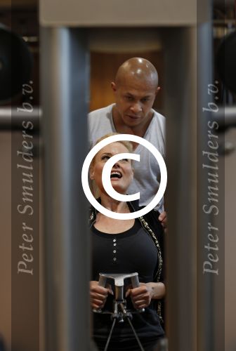 Amsterdam 17 mei 2013
Monique Sluyter traint met personal trainer Oswin Beingsick.
Peter Smulders bv