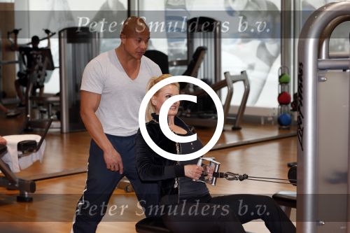 Amsterdam 17 mei 2013
Monique Sluyter traint met personal trainer Oswin Beingsick.
Peter Smulders bv
