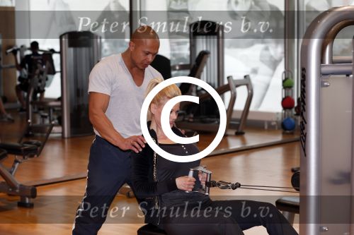 Amsterdam 17 mei 2013
Monique Sluyter traint met personal trainer Oswin Beingsick.
Peter Smulders bv