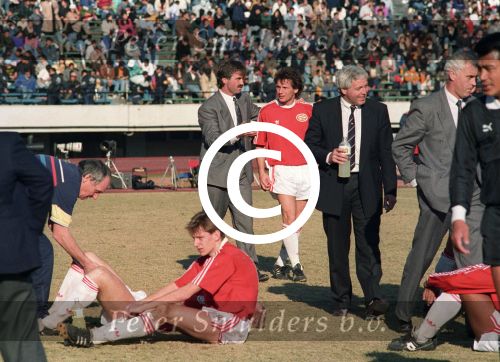 Tokio, 9 t/m 12 December 1988 PSV-Nacional Montevideo (Uruguay)
Met eindstand 1-1 na verlenging 2-2 en via een 6-7 verlies in penaltys.
PSV had 4 x de kans om winnaar te zien en uiteindelijk is het niet gelukt.
0-1 Ostolaza, 1-1 Romario , in de 110e minuut Ronald Koeman 2-1 en in de 119e min wederom Ostolaza 2-2
Wedstrijd werd gespeeld in tokio voor 62000 toeschouwers

Foto Peter Smulders BV