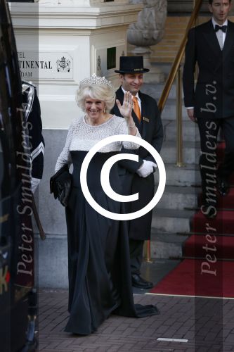 Amsterdam, 29 April 2013
Camilla Parker Bowles met haar man Prins Charles
Foto Peter Smulders BV